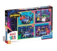 Clementoni - Puzzles progresivos 4 en 1 - Batwheels