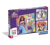 CLEMENTONI, PZL 3X48 Unicorn Academy, 5 Years, 25325