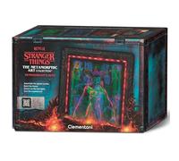 Clementoni - PZZLE Stranger Things - The DEMOGORGON'S Hunt, con luz LED: Rompecabezas de 520 Piezas, Escena Que Cambia de Color con Eleven contra Demogorgon