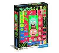 Clementoni - Rick & Morty - Puzzle 1000 Piezas para Adultos, Arte de la Serie Animada, Imágenes de Alta Definición, Materiales Sostenibles, 70 X 50 cm, 39790
