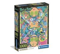 Clementoni - Rick & Morty - Puzzle 1000 Piezas para Adultos, Arte de la Serie Animada, Imágenes de Alta Definición, Materiales Sostenibles, 70 X 50 cm, 39789