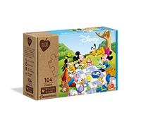 Clementoni - Rompecabezas 104 Piezas, Mickey Mouse, Materiales reciclados (27153.5)