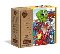 Clementoni - Rompecabezas 20 Piezas Marvel Superheroes, Materiales reciclados (24775.2)