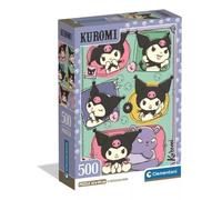 Clementoni - Kuromi Collection - Puzzle de 500 Piezas para Adultos, Diseño de Expresiones Kawaii, Incluye Póster, 49 x 36 cm, 35622