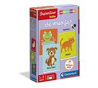 Clementoni - Sapientino Baby Cartas Que hacia Juego Educativo 1 Año, Flashcards Montessori-Made in Italy, Color Italiano, 16433