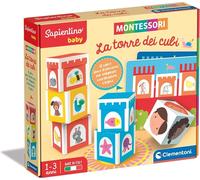 Clementoni Sapientino Baby Montessori La Torre De Los Cubos Versión En Italiano