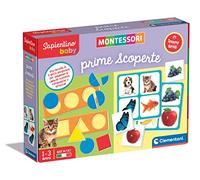 Clementoni - Sapientino Baby Prime - Juego Educativo de 1 año (versión en Italiano), Giochi Montessori, Made in Italy, Multicolor, 16421