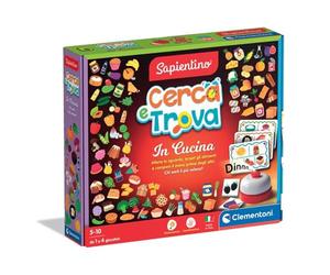 Clementoni Sapientino - Busca y Encuentra en la Cocina, Juego Educativo 5-99 años, 3 Modos de Juego y 250 Temas, Made in Italy, Idioma Italiano, 16701