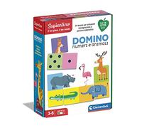 Clementoni 16121 Sapientino - Domino Números y Animales, Juego Educativo, Multicolor