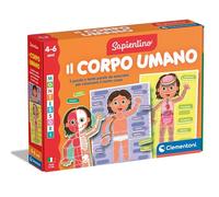 Clementoni Sapientino El Cuerpo Humano Tarjetas Educativas 4 Años+