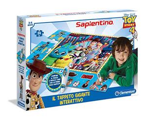 Clementoni - Sapientino Gigante Interactivo-Disney Toy Story 4, Alfombra Rompecabezas, Multicolor, 16234