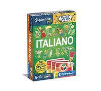 Clementoni-Sapientino più Cabeza Juego Educativo 6 Años, Quiz, Flashcards Italiano-Made in Italy, Color, M (16439)