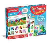 Clementoni - Sapientino Interactiva-Vado al Nido-Tarjetas Pluma, Juego Educativo 2 Años, Electrónico Hablante, en Italiano, Baterías Incluidas, Made in Italy, Multicolor, 16457
