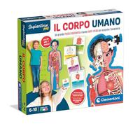 Clementoni - Sapientino - Juego de 6 años, Cuerpo Humano para niños, Rompecabezas Contorneado y fichas educativas para Conocer la anatomía Humana, Aprendizaje Escolar, Fabricado en Italia, 16471,