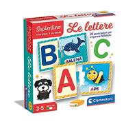 Clementoni - Sapientino - Juego Educativo de 3 años, Flashcards Letras, Aprender el Alfabeto-Made in Italy, Color Italiano, 16785