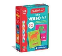 Clementoni Sapientino Montessori - Juego Educativo con 30 flashcards Montessori para niños de 1 a 3 años, Tarjetas táctiles de Animales, Fabricadas en Italia, Idioma Italiano, Idioma Italiano, Idioma