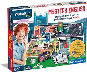 Clementoni Sapientino-Mystery English, 6 años de Aprendizaje, Juego de Viaje, inglés para niños, Fabricado en Italia, Multicolor, 16642