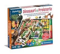 Clementoni- Sapientino più prehistoria Educativo de 6 años, Mesa para niños, Juego, cuestionarios sobre Dinosaurios, Fabricado en Italia, Color Italiano, Large (16599)