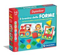 Clementoni Juego Montessori Sapientino Tren 16865 – Tarjetas para aprender formas, Multicolor