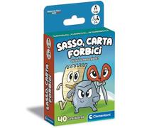 Clementoni - Sasso Carta Tijeras, baraja de 40 Cartas ilustradas, Juego de Estrategia para niños de 5 años + años, 2-4 Jugadores, Idea Regalo, Made in Italy, Idioma Italiano, 16586