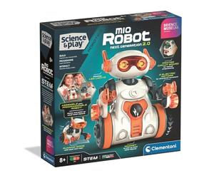 Clementoni Science Museum Mio Robot 2.0 - Construye y codifica tu Propio Robot Interactivo con Brazo magnético para niños Mayores de 8 años