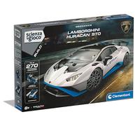 Clementoni Scienza e Game Build - Lamborghini Huracan STO, kit de construcción para niños a partir de 8 años con más de 270 componentes intercambiables y aplicación dedicada, Made in Italy, idioma