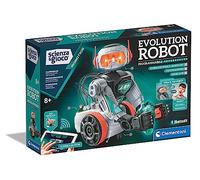Clementoni Scienza e gioco Robotics - Evolution Robot 2.0 para Construir y programar, para niños a Partir de 8 años, Mando a Distancia, con Motores eléctricos y LED, Made in Italy, Idioma Italiano,