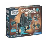 Clementoni Scienza e gioco Robotics - Gorilla Power, Robot da Building, Niños a Partir de 8+ Años, Habilidades Lógicas y Tecnológicas, Motor Eléctrico, Sonidos Realisticos, Stem y Robótica, Idioma