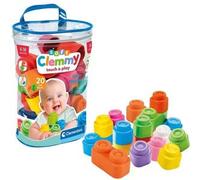 Clementoni - Set de Bloques Construcción 20 Blanditos Lavables ㅤ