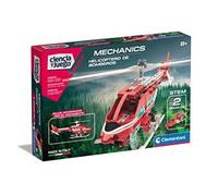 Clementoni - Set de construcción Mechanics Lab Helicóptero de Bomberos ㅤ