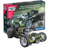 Clementoni - Set de construcciones para niños de 8 años - Hot Rod y camión de Carreras - Mi Taller mecánico - Juego científico - Fabricado en Italia