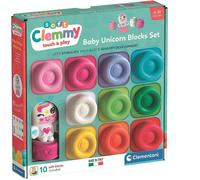 Clementoni Soft Clemmy Baby Set Bloques Unicornio, 10 Mattoncini Suaves