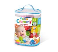 Clementoni - Soft Clemmy Bolsa 24 bloques - construcciones blanditas para bebé a partir de 6 meses (14889)