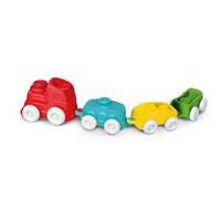 Clementoni Soft Clemmy Sensorischer Zug - Mit weichen Bausteinen & Lokomotive für Babys & Kleinkinder AB 6 Monaten - Sensorik Spielzeug mit Bauklötzen 17961
