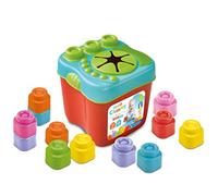 Clementoni - Cubo sensorial con bloques blanditos y actividades construibles, lavables y multicolor ㅤ