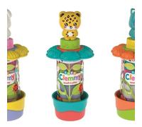 Clementoni Juego Soft Clemmy Garden Tubes, ladrillos blandos personajes y flores, 6-36 meses, 1 tubo