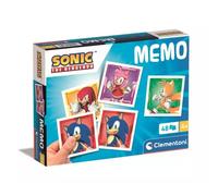 Clementoni - Mémo Sonic Pocket - Juego Educativo Que Incluye 48 Fichas para Emparejar De Tus Personajes Favoritos, Juguete para Niños De 4-6 Años, Made In Italy, 18312