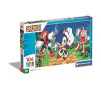 Clementoni: Sonic, el erizo y amigos - Rompecabezas de 104 piezas