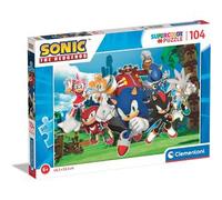 Clementoni - Sonic the Hedgehog - Puzzle 104 Piezas Sonic Y Sus Amigos ㅤ