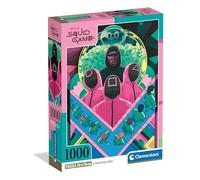 Clementoni Squid Game, Puzzle de 1000 Piezas para Adultos y Niños de 14 Años, Caja Compacta, Juego de Habilidad para Toda La Familia, Fabricado en Italia - 39901