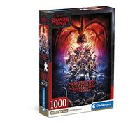 Clementoni Stranger Things - 1000 Piezas - Puzzle para Adultos, Netflix, Rompecabezas de películas Famosas, Fabricado en Italia, Multicolor (39713)