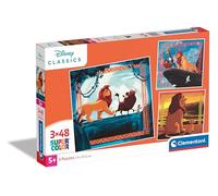 Clementoni Puzzle Supercolor El Rey León – 3×48 piezas – 5 años – Multicolor – Fabricado en Italia
