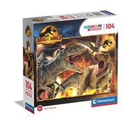 Clementoni Supercolor Jurassic World Dominion-104 Piezas-Puzzle Infantil 6 años, Made In Italy, Multicolor (80512),Exclusivo en Amazon