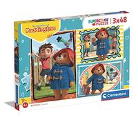 Clementoni Supercolor Puzzle-Paddington-3x48 (Incluye 3 puzles de 48 Piezas) -Made in Italy, niños 4 años, Paddington, Puzzle de Dibujos Animados, Multicolor, Medium (25274)