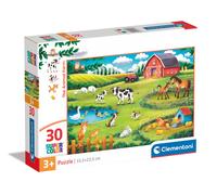 Clementoni - Supercolor The Farm-30 stukjes kinderen 3 jaar, p (Importación USA)