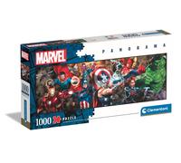 Clementoni The Avengers Marvel-Puzzle De 1000 Piezas Panorama, Rompecabezas Adultos, Entretenimento, 39839, Multicolor