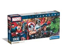 Clementoni The Avengers Marvel-Puzzle De 1000 Piezas Panorama, Rompecabezas Adultos, Entretenimento, 39877, Multicolor