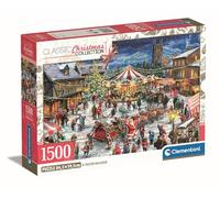 Clementoni The Christmas Fair - Puzzle 1500 Piezas, Caja Compacta, Puzzle Adulto, Fabricado en Italia - 31725