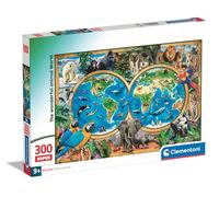 Clementoni The Wonderful Animal World-Supercolor Puzzle Infantil De 300 Piezas, para Niños 9-11 Años, Desarrolla La Concentraciòn Y La Logica, 21723, Multicolor