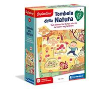Clementoni - Tombola de la Naturaleza Juego Educativo Sapientino, Multicolor, 2 años